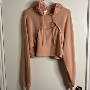 Peach Hoodie and Jogger Set